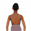 Ladies Purple Mesh Panel Leotard