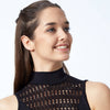Ladies Turtle Neck Leotard with Macrame Sweetheart Neckline Insert Keyhole Back