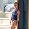 Adult Shimmer Panelled Tank Leotard - Intense