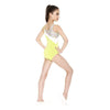 Girls Panelled Gymnastics Leotard