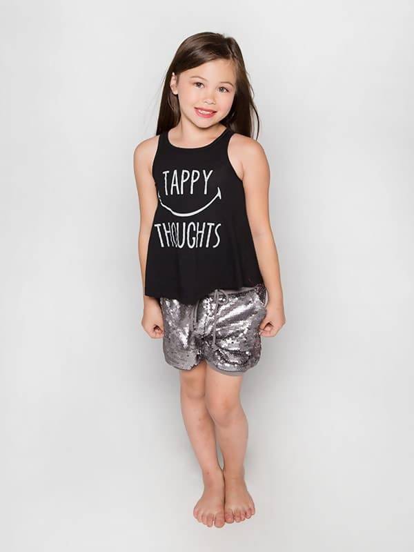 Tappy Thoughts Relaxed Loose Tank