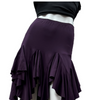 Women's Latin Mid-Length Ruffle Skirt