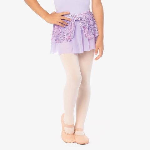 Child Ballerina Print Layered Skirt – Bunny Skirt