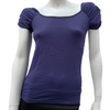 Women's Latin Top with Gathered Sleeves