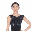 Ladies Sparkle Lace Bodice & Back Leotard