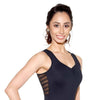 Ladies Striped Mesh Full Back Leotard