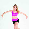 Ladies High Waist Dance Shorts - Black