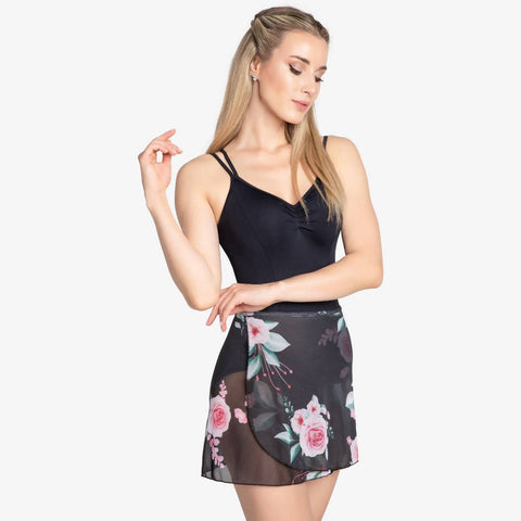Adult Floral Mesh Wrap Skirt