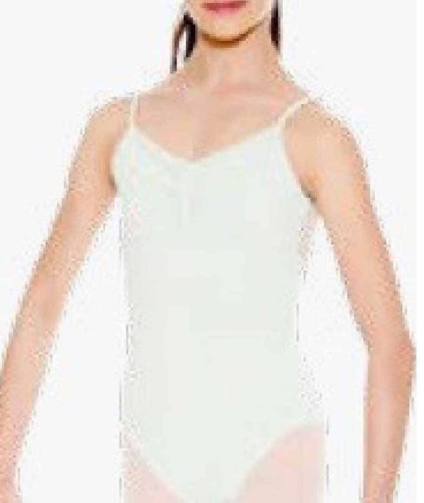 Girls Strap & Mesh Back Leotard - Black