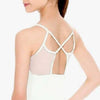 Girls Strap & Mesh Back Leotard - Black