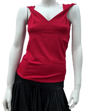 Women's Latin Top with Twist Straps