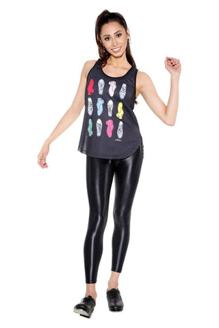 Women's Colourful Tap Shoes Soft Tank Top