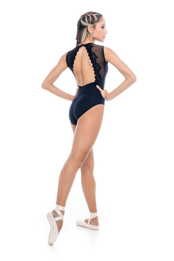 Adult Mesh Tank Leotard with Open Back