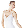 Girls Leotard with Front & Back Twist - Charcoal