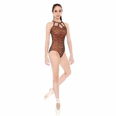 Girls Lace Overlay Leotard