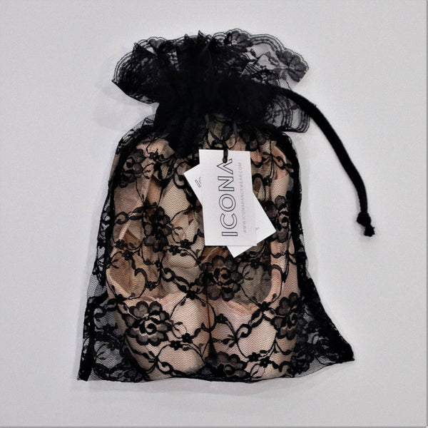 Rose Noir Pointe Shoe Bag