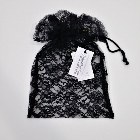 Rose Noir Pointe Shoe Bag