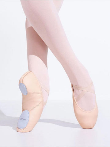 Leather Juliet Ballet Shoe - Light Pink (Adult)