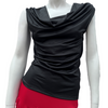 Women's Latin Top with Cowl Neck