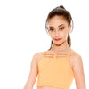 Child Tank Crop Top with Webbed Design